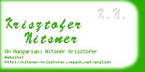 krisztofer nitsner business card